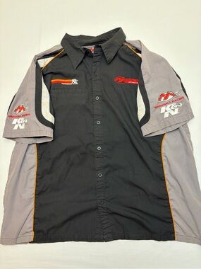 Marshall Racing K&N Performance Filters Mechanic Shirt Mens XL Short Sleeve